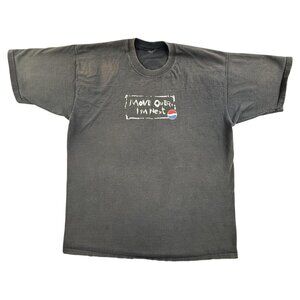Vintage Pepsi Shirt Mens Large Black Move Over I'm Next Graphic Tee Soda Promo
